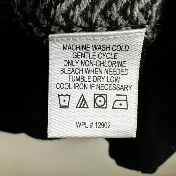 Tricots St Raphael Men's Sweater V-Neck Chevron Stripe Black Size XL Classic - Picture 7 of 9